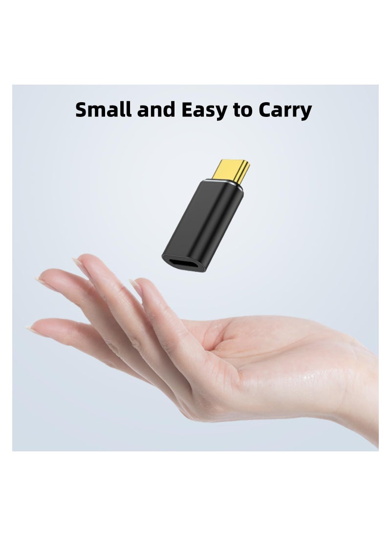USB-C Male to Lightning Female Adapter (2-Pack) for PD Fast Charging & Data Transfer, Compatible with iPhone 15 Series, iPad Air, and Other USB Type-C Devices.