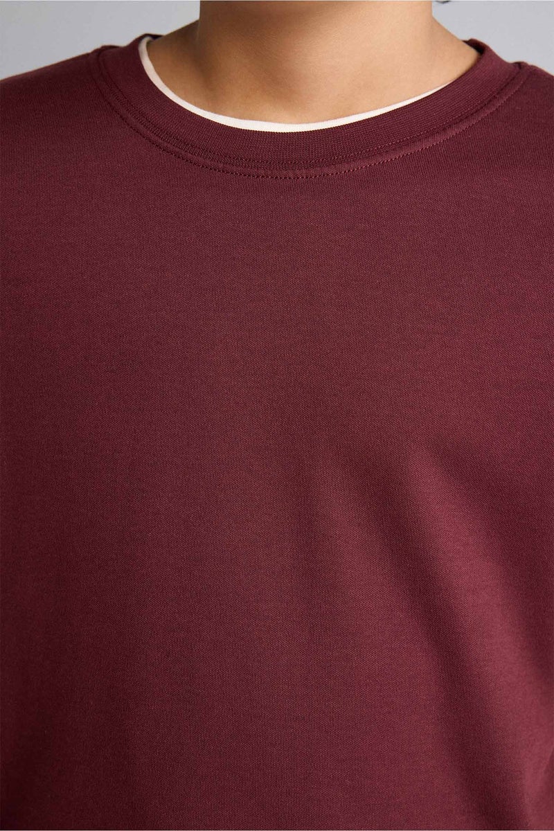 DeFacto Red Boy Oversize Fit Short Sleeve T-Shirt Casual - Image 4