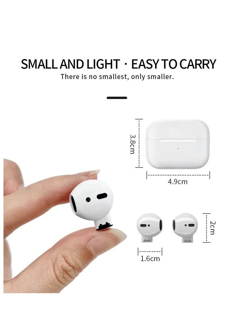 Generic - Pro 5s TWS Mini Bluetooth V5.0 Wireless Earbuds - Stereo HiFi Sport Earphones with Charging Case for Android and iOS - White - Image 1