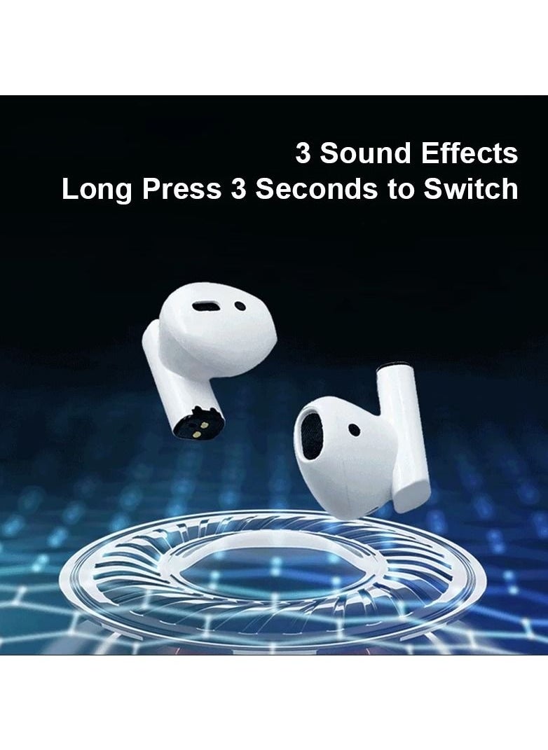 Generic - Pro 5s TWS Mini Bluetooth V5.0 Wireless Earbuds - Stereo HiFi Sport Earphones with Charging Case for Android and iOS - White - Image 1
