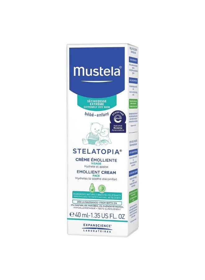 Stelatopia Emollient Face cream and eyelids 40ml