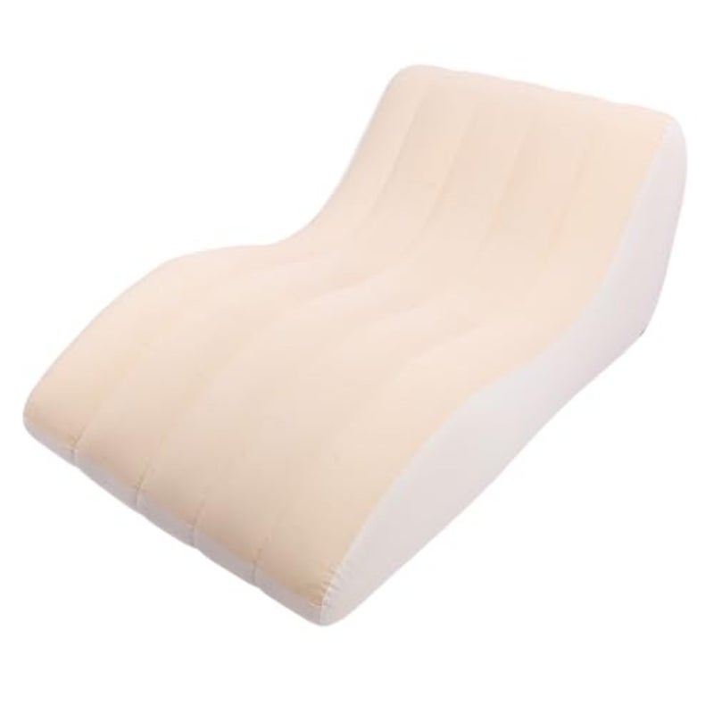 Inflatable Lounger, PVC Portable Inflatable Chair Inflatable Couch Camping Sleeping Sofa Bed Folding Couch Furniture for Home Picnics Hiking Travel - Image 1