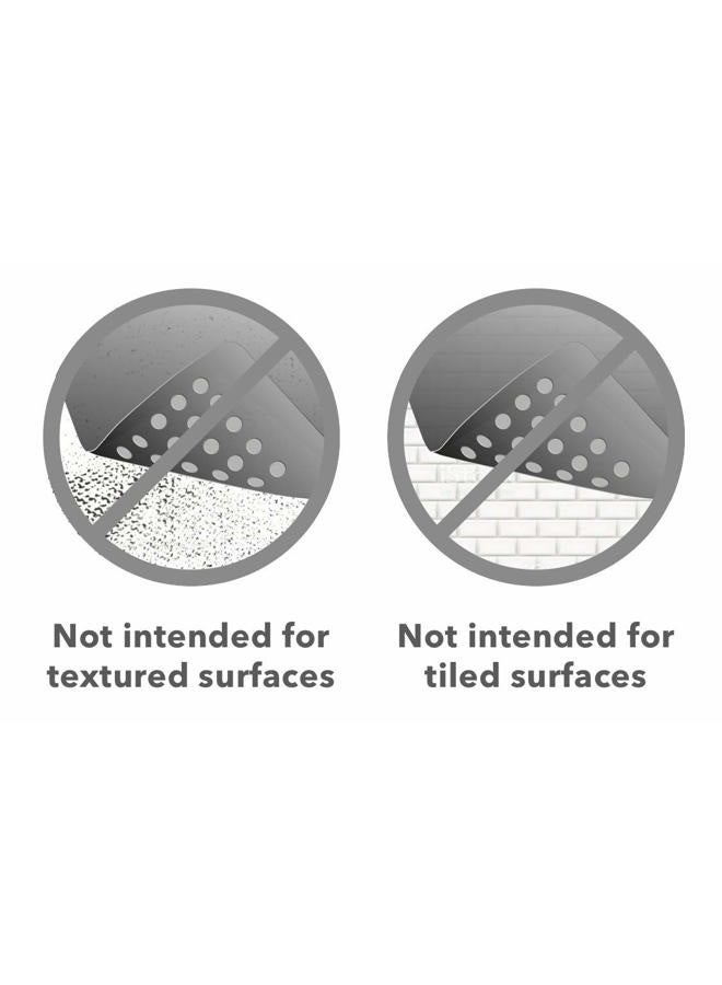 Tike Smart “Pebbles” Non-Slip Bathtub & Shower Mat 27”x14” Oval - Non-Toxic - Safe, Clean, Machine-Washable, Superior Grip & Drainage, Vinyl, for Smooth Floors ONLY, Transparent Black - Image 4