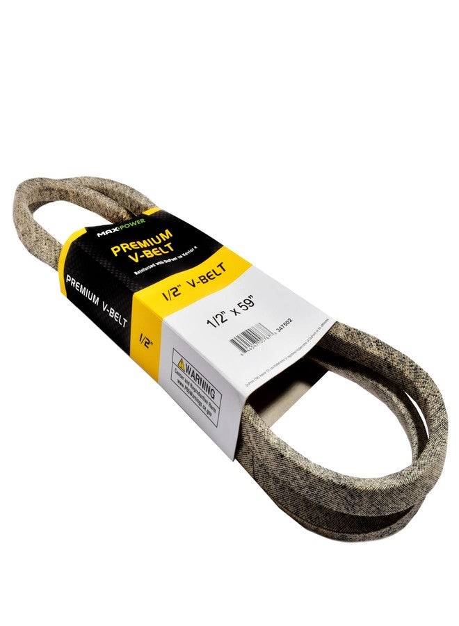 Maxpower 347502 Premium Belt Reinforced with Kevlar Fiber Cords, 1/2" x 59" - Image 2