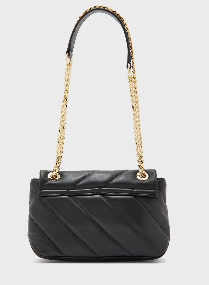 TOMMY HILFIGER Chain Detail Flap Over Crossbody