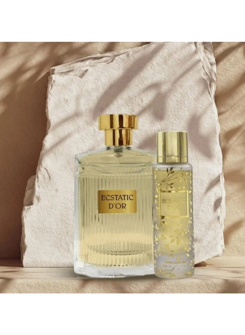 ECSTATIC D'OR Ecstatic Eau de Parfum 100ml + Hair Perfume 50ml - Women’s Signature Fragrance Set - Image 4