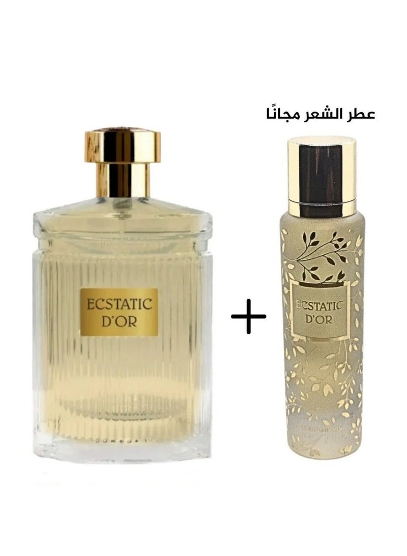 ECSTATIC D'OR Ecstatic Eau de Parfum 100ml + Hair Perfume 50ml - Women’s Signature Fragrance Set - Image 3