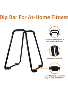 ALCOACH Heavy Duty Dip Stands Push Up Rings Indoor Strength Training Dips Fitness Parallel Bars Push Up Stand  - Image 2