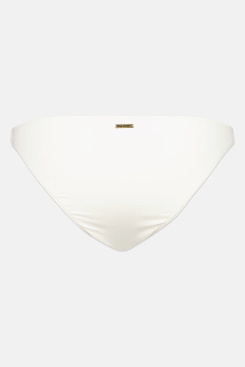 Billabong Women Textured Pull On Earth Angel Tropic Bikini Bottom, Ivory - Image 2