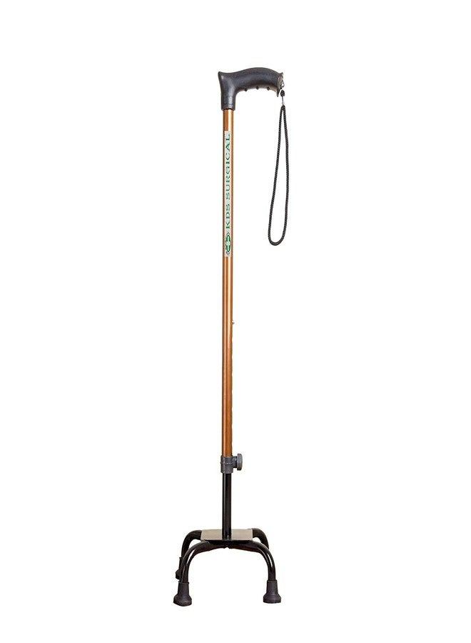 KDS SURGICAL عصا مشي نحاسية قابلة لتعديل الارتفاع بأربعة أرجل من شركة Kds Surgical (مع دعامة) - Image 1