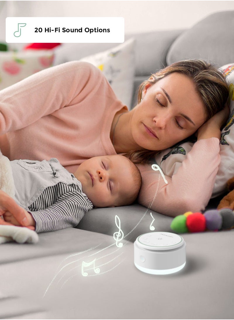 Momcozy - Sound Machine for Baby-20 Soothing Sounds & Touch Light Portable White Noise for Kids & Adults for Sleeping Timer and Memory - Image 1
