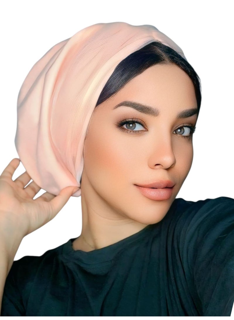 Lycra Flat Front High Volume Stretch Hill Turban