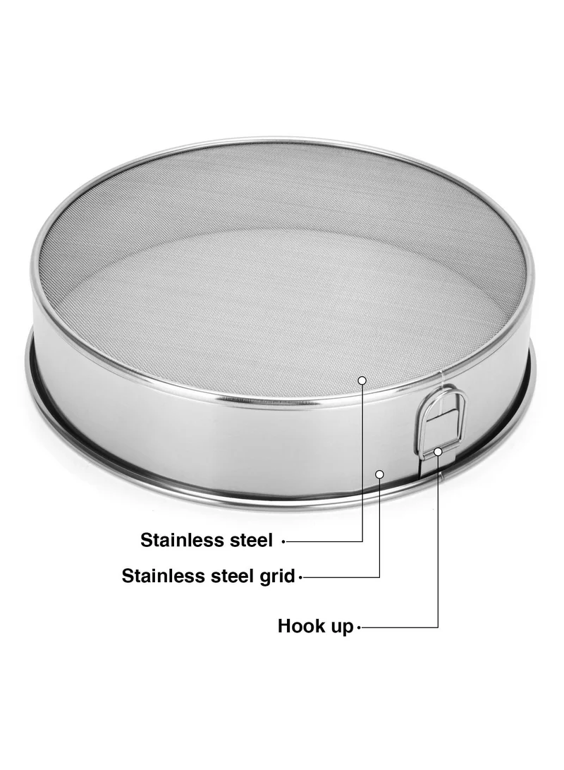Fissman  Steel Flour Sifter 23cm Silver 24cm  | Best Price UAE