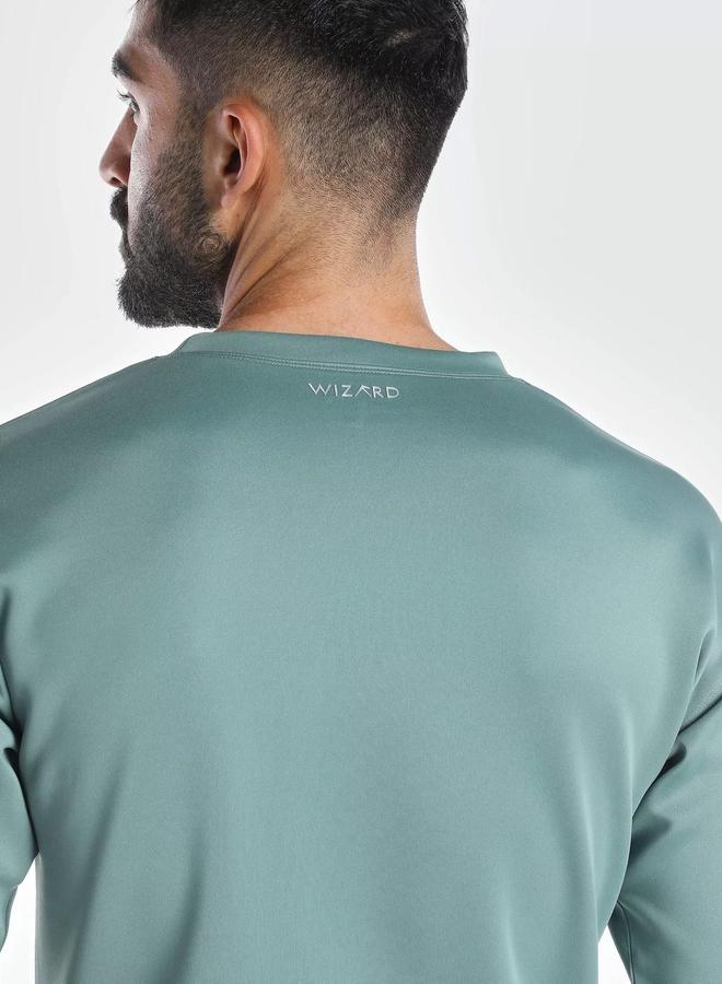 Wizard Vent Comfy Sweater Green - Unisex - Image 4