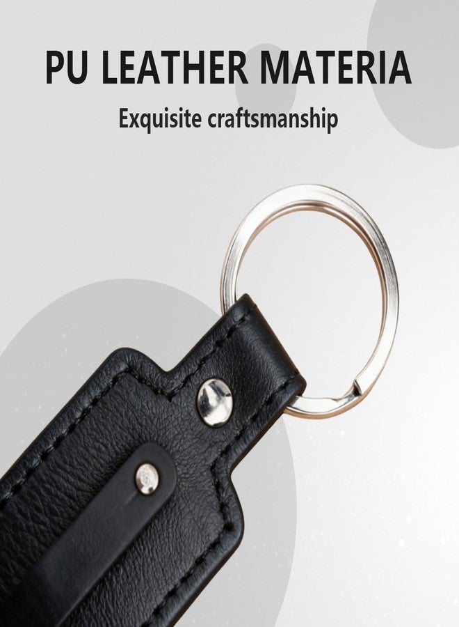 VANTOBEST 5 Pack Blank PU Leather Keychain with 8mm Belts for DIY Charms Letters Beads (Random Color) - Image 4