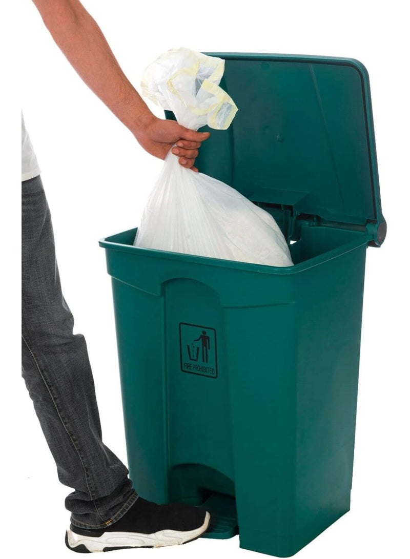 Amber Home Plastic Garbage Bin 45L Trash Bin with lid Pedal, Dustbin for Kitchen, Trash Can for kitchen, offices or Outdoor, trash can with lid, garbage bin with pedal, plastic kitchen bin - Image 2