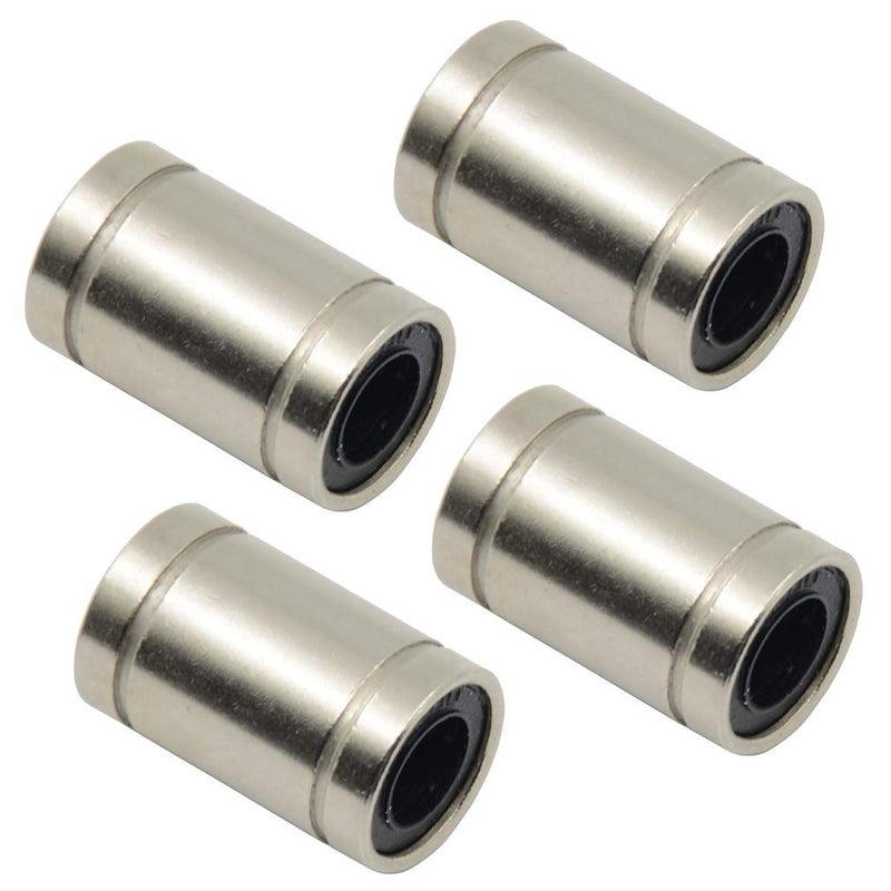 ReliaBot 4PCs LM10UU Linear Ball Bearing Nickel Plated 10mm x 19mm x 29mm for 10mm Linear Motion Shaft Rod for 3D Printer and CNC Machine - Image 1