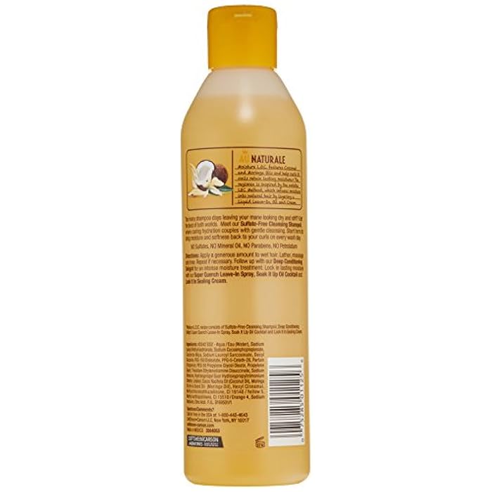 SOFT SHEEN SoftSheen-Carson Dark and Lovely Au Naturale Moisture LOC Sulfate-Free Cleansing Shampoil, 13.5 fl oz - Image 2