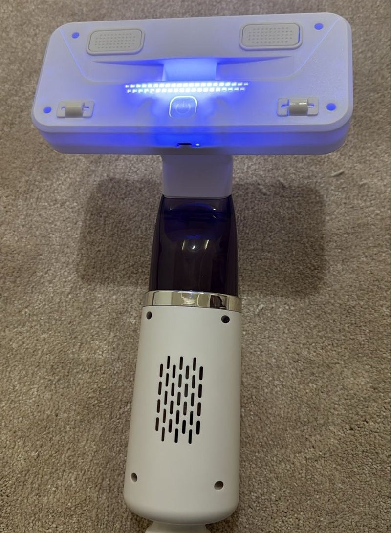 زستو مكنسة كهربائية لاسلكية محمولة باليد للسيارة مع ضوء UV – بقوة 80 واط قابلة لإعادة الشحن، مزودة بجهاز تحكم في عث الغبار، شفط قوي للاستخدام الجاف والرطب، ضوضاء منخفضة ≤80 ديسيبل، فلتر قابل للغسل، خفيفة الوزن 450 جم للاستخدام في السيارة، الأريكة، السرير، المكتب وإزالة شعر الحيوانات الأليفة - Image 5