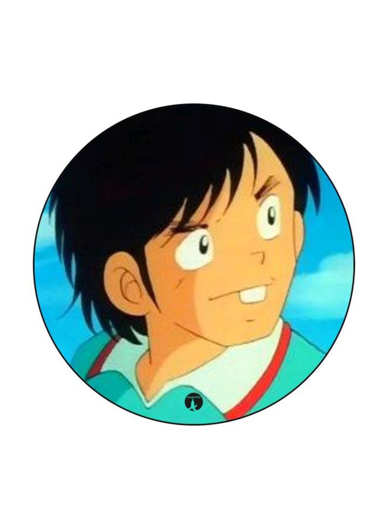 RKN The Anime Captain Majid Theme Printed Mouse Pad  Black/Beige/Blue