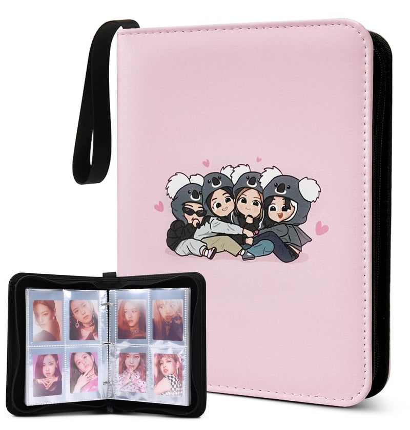 Cute Photocard Binder 400 Pockets Photocard Holder Book with Sleeves Photo Album for Lomo Cards