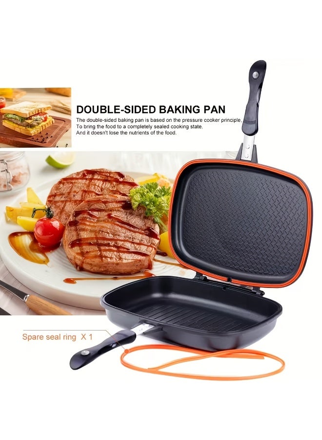 Double Sided Non-Stick Grill and Frying Pan - Image 4