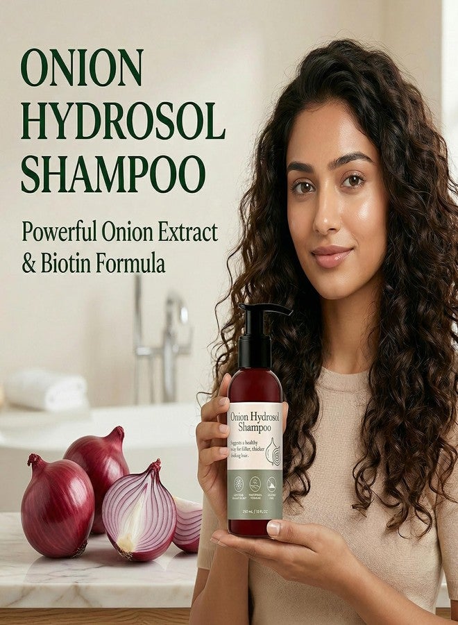 Pwkvsn Onion Hydrosol Shampoo for Hair Growth, Onion Shampoo with Biotin Rosemary for Women and Men, Paraben Free, 300ml(1) - Image 2