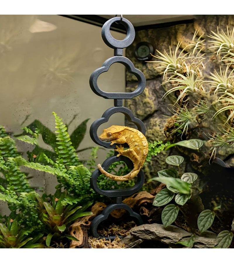 Gecko Climbing Ladder 3pcs Black Antislip Reptile Terrarium Toy Pet Hideaway Rest All In One Care Supplies - Image 1