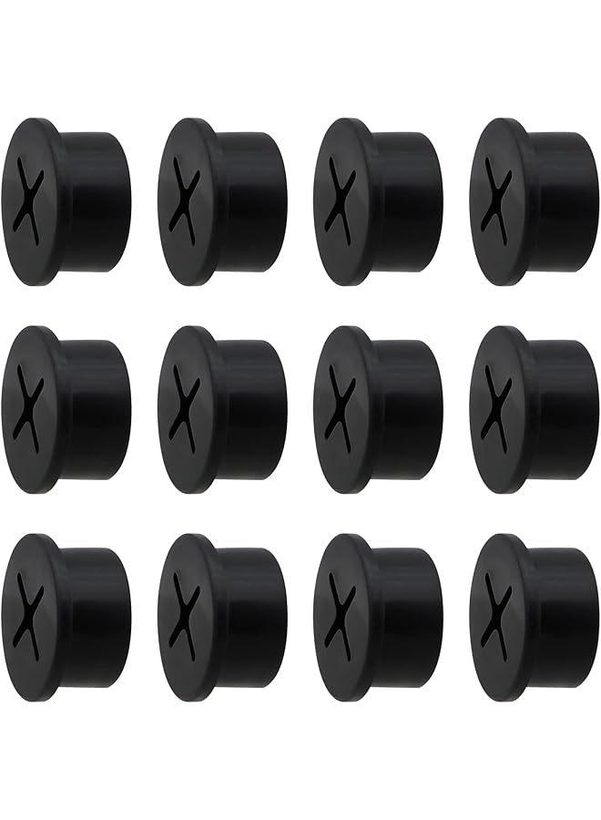 promass Desk Grommet, 3/4 Inch Flexible Rubber Grommets, Silicone Cable Cord Grommet Wire Hole Cover for Desk, Table and Other Furnitures(12 Pack) - Image 1