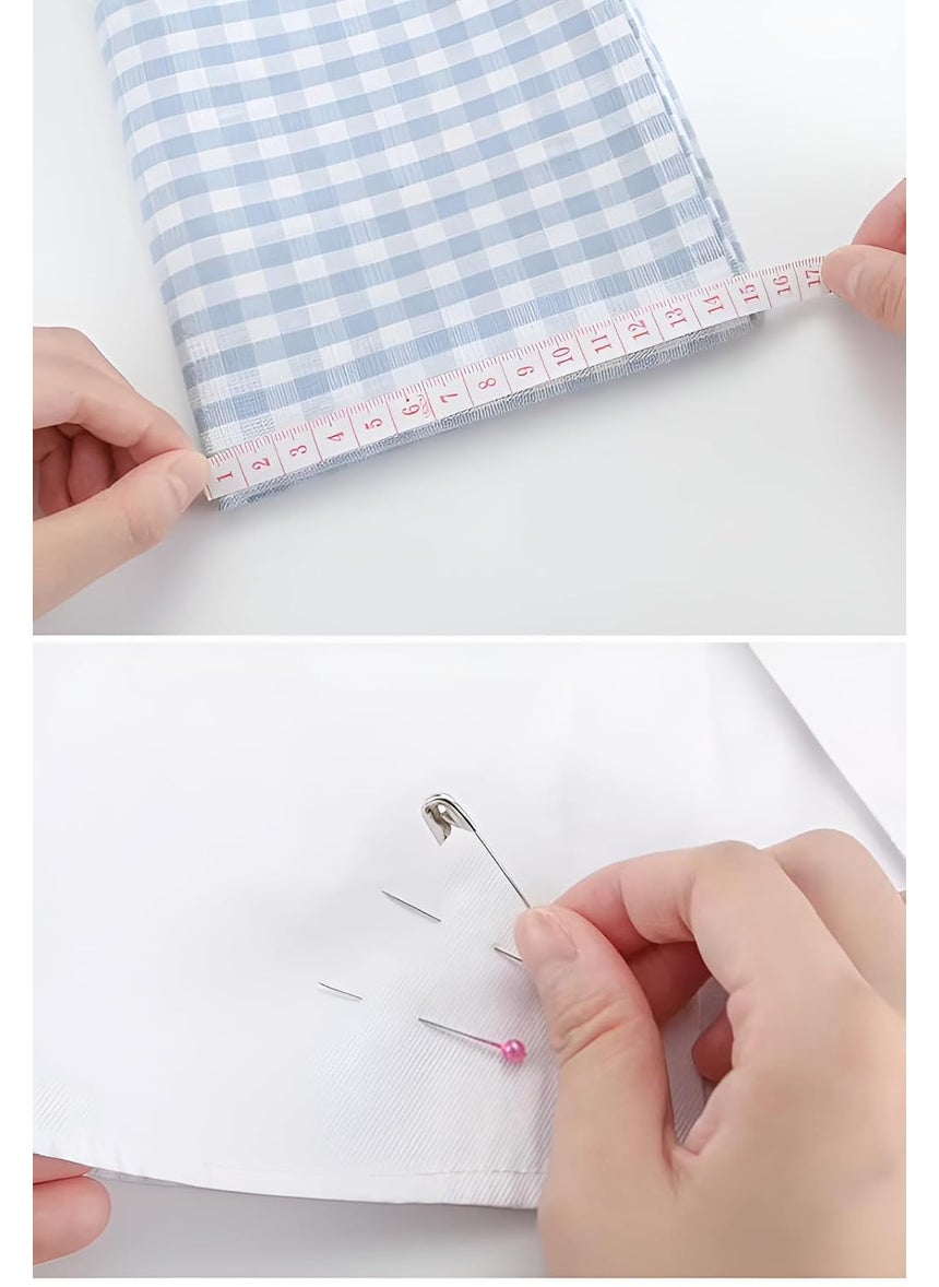 NFI essentials NFI essentials Assorted Color Sewing Set Box Sewing kit Organizer Sewing Accessories with Thread, Needles, Measure Tape, Pins, Scissors, Needles Threader, Thimbles, Button  - Image 5