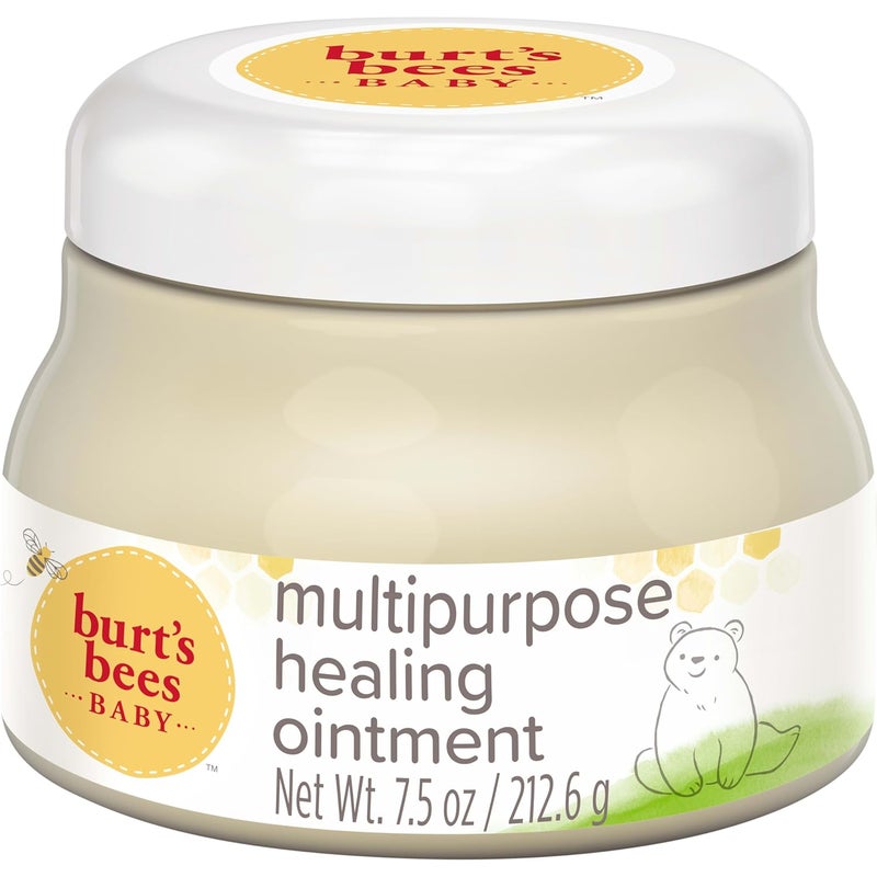 Burt's Bees مرهم متعدد الاستخدامات 100% طبيعي للأطفال، مرهم للوجه والجسم للأطفال - علبة 7.5 أونصة - Image 1