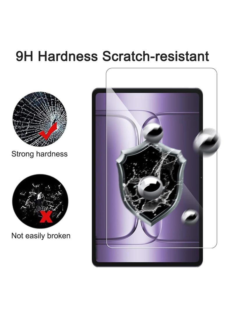 Transparent protective case for OnePlus Pad 3, with 2 tempered glass screen protectors, ultra-transparent soft TPU protective case, lightweight flexible silicone shockproof sturdy back cover - Image 5