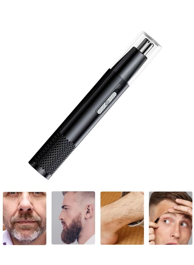 Electric Nose Hair Trimmer, 2 in 1 USB Rechargeable Nose Hair Clipper 360 Degree Rotating High Speed Motor for Face for Men for Ear for Lips - Image 1
