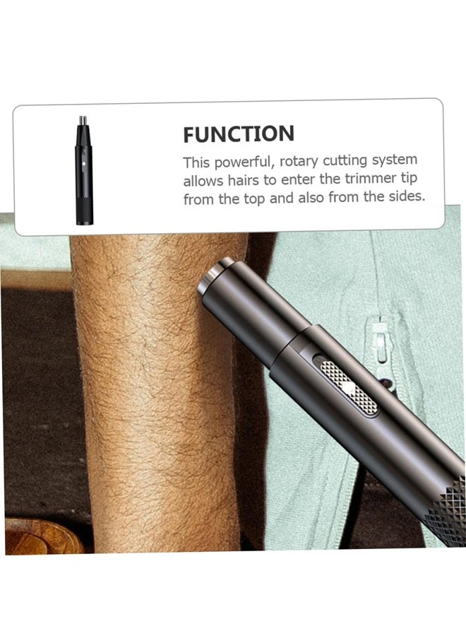 Electric Nose Hair Trimmer, 2 in 1 USB Rechargeable Nose Hair Clipper 360 Degree Rotating High Speed Motor for Face for Men for Ear for Lips - Image 5