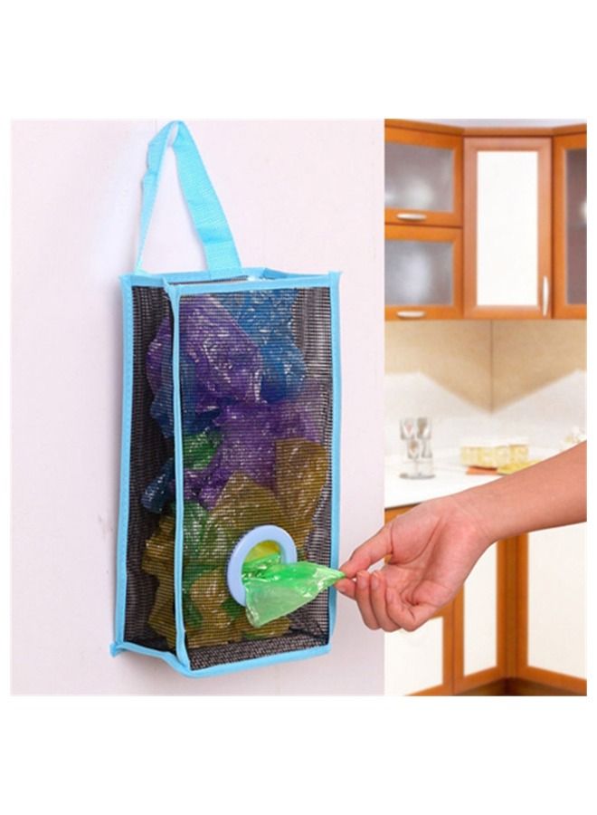 Kitchen Wall Hanging Mesh Garbage Bag Storage Organizer - Image 1