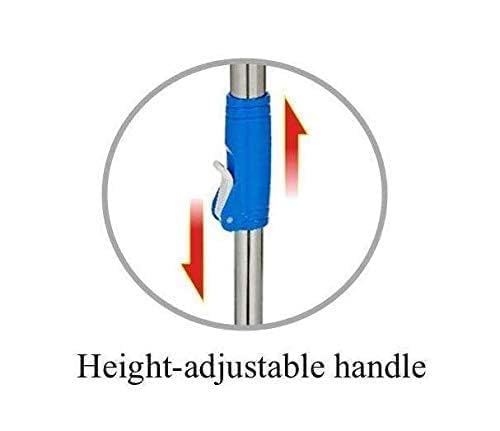 Relson Stainless Steel Microfiber Floor Cleaning Mop with Removable Washable Cleaning Pad and Integrated Water Mechanismmop for Cleaning Floor Multicolour Spin mop Stick with Microfiber Refill - Image 3