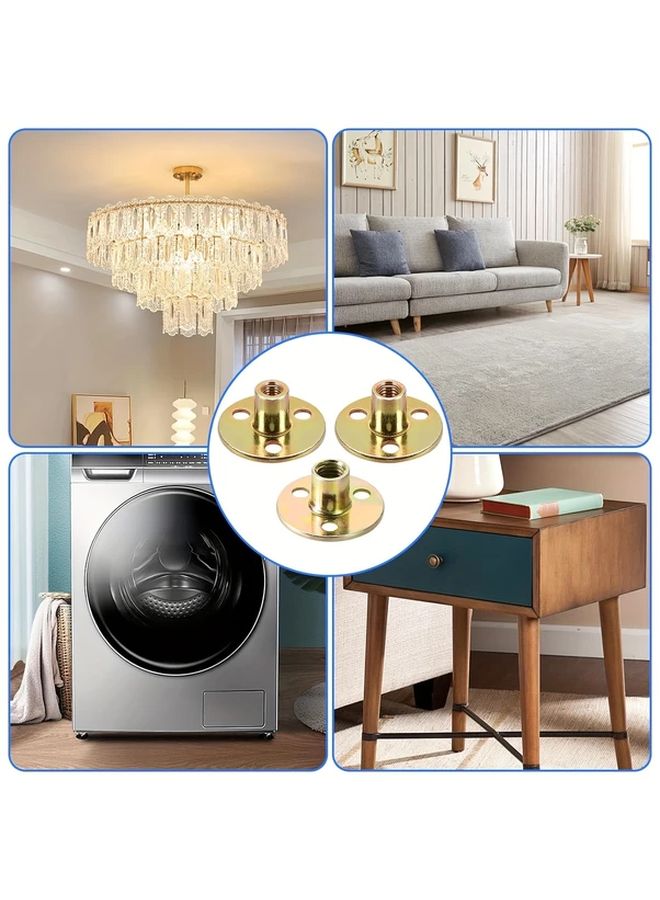 18pcs Galvanized Metal T Nuts Set M6 M8 M10 Flange Threaded For Furniture Fixing - Image 4