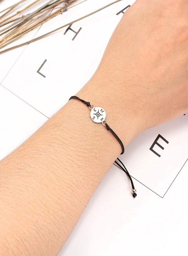 Tarsus Masters Degree Graduation Gifts, College Graduation Senior Class of 2025 Gifts for Her Him Compass Bracelets Jewelry - Image 2