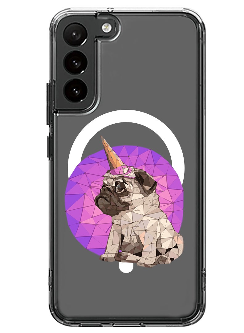 Magnetic Case for Samsung Galaxy S23 Plus 6.6-inch Compatible with MagSafe Wireless Charging, Shockproof Phone Bumper Cover Puggy