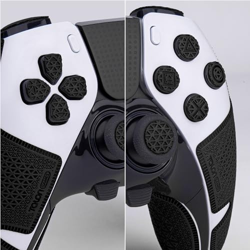 TALONGAMES Controller Grip Tapes Compatible with PS5 DualSense Edge, Ultra Version Anti Slip Tape, Sweat Absorbent, Skin kit, Compatible with PlayStation 5 Edge Grips, Buttons, Trigge, D-pad Black - Image 3
