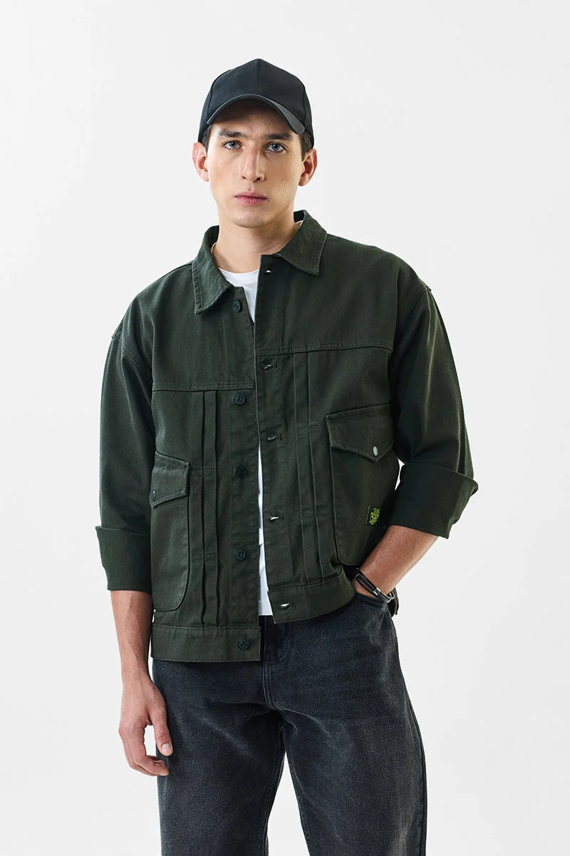 SNITCH 100% Cotton Relaxed Fit Twill Jacket
