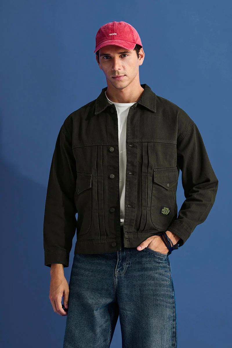SNITCH 100% Cotton Relaxed Fit Twill Jacket