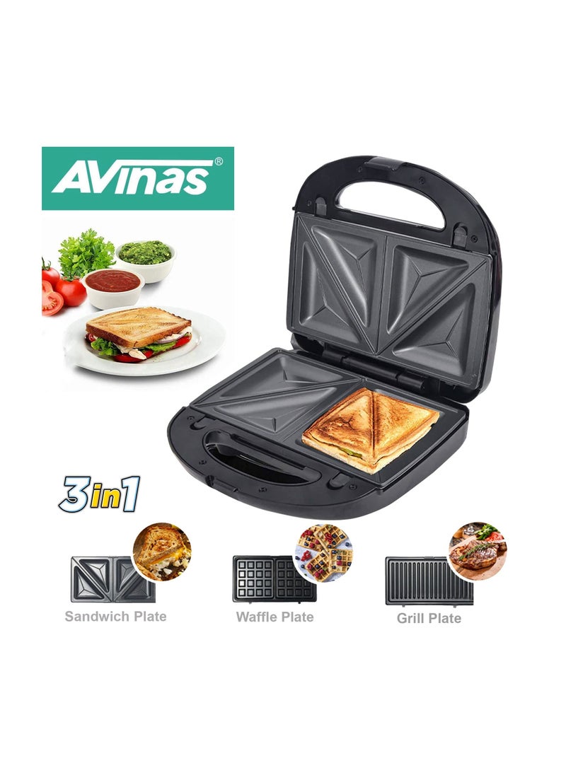 Generic - AVINAS AV-313S Multifunction 3 in 1 Sandwich Maker, Waffle Maker, Steak Roast Machine - Image 1