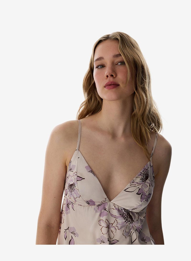 Penti Women Petal Satin Pastel Beige Camisole - Image 5