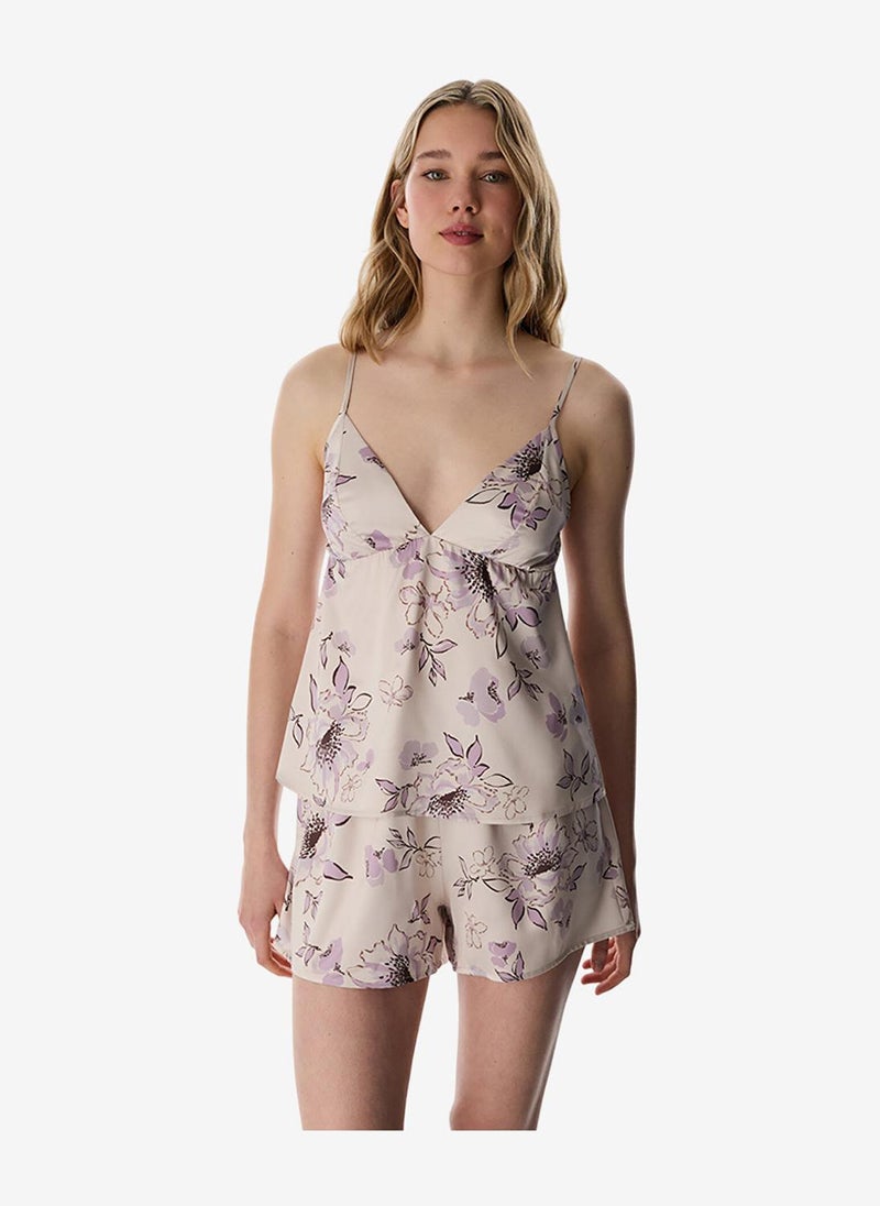 Penti Women Petal Satin Pastel Beige Camisole - Image 4