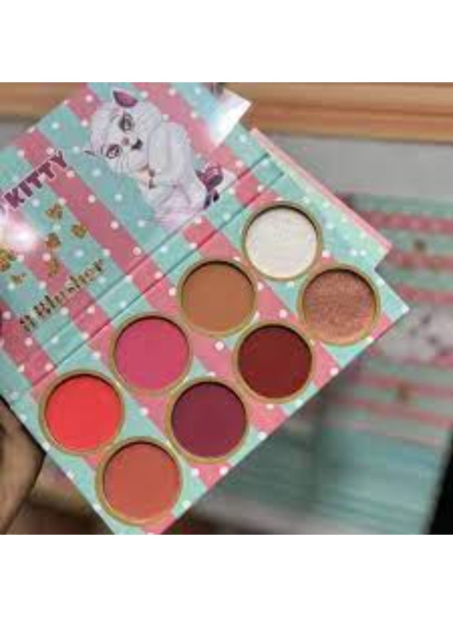 هالو كيتي Hello kitty 🐱 بالدرجات الجديده وصلت 🤍 باليت واحده فيها هيلايتر وبرونزر وبلاشر وكمان - Image 2