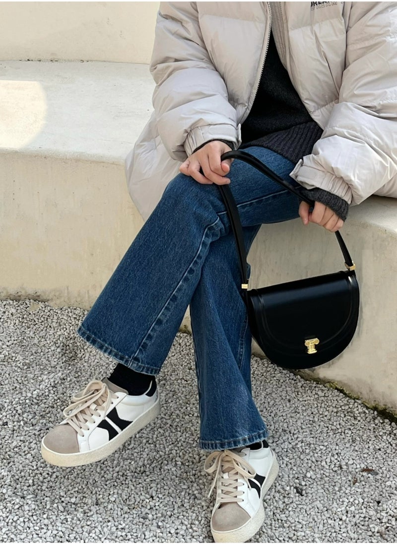 AC - A.Cloud Sunset Saddle Bag Vintage Roman Column Shoulder Bag Modern Underarm Handbag - Image 1