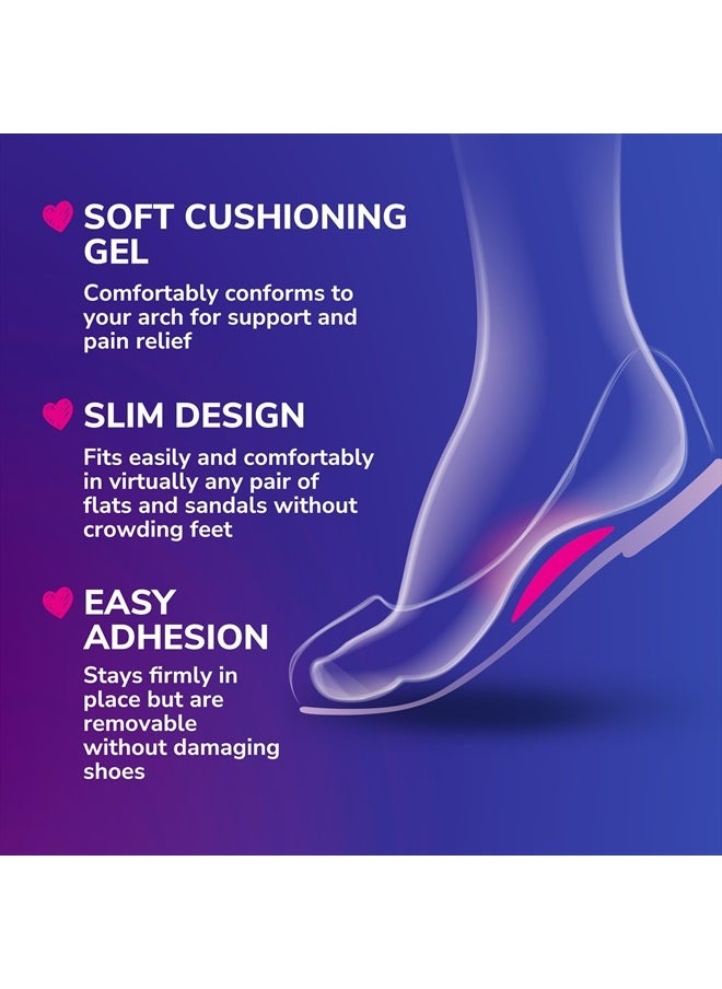 Dr. Scholl's ® Love Your FLATS & SANDALS Arch Cushions, All-day Comfort for Loafers, Sandals, & Flats, Prevent Discomfort, Low & High Arch Supports, No Trim Required Inserts, Women Size 6-10, 1 Pair  - Image 5