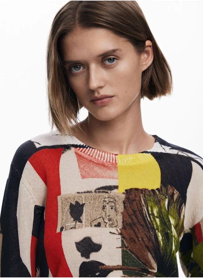 DESIGUAL Sweater Designed By Mr. Christian Lacroix