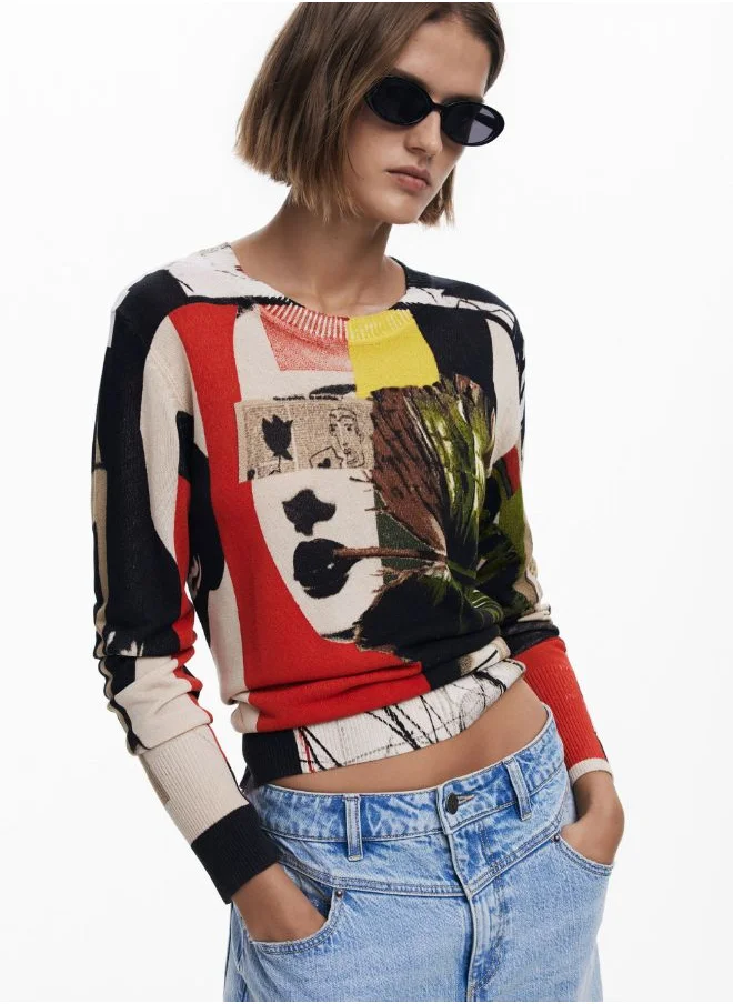 DESIGUAL Sweater Designed By Mr. Christian Lacroix
